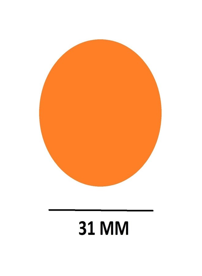 MOREL Embossed 1 to 100 Numerical Plastic Round Shape Token Coin(31MM) USE for Shop, Board Games, Stores, House, School ETC.(Orange Color), - Image 3